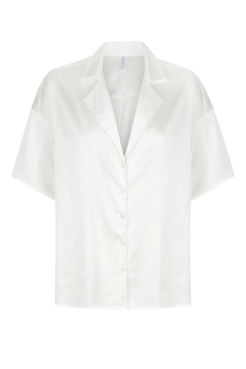 Celine Short Sleeve Shirt Ivory