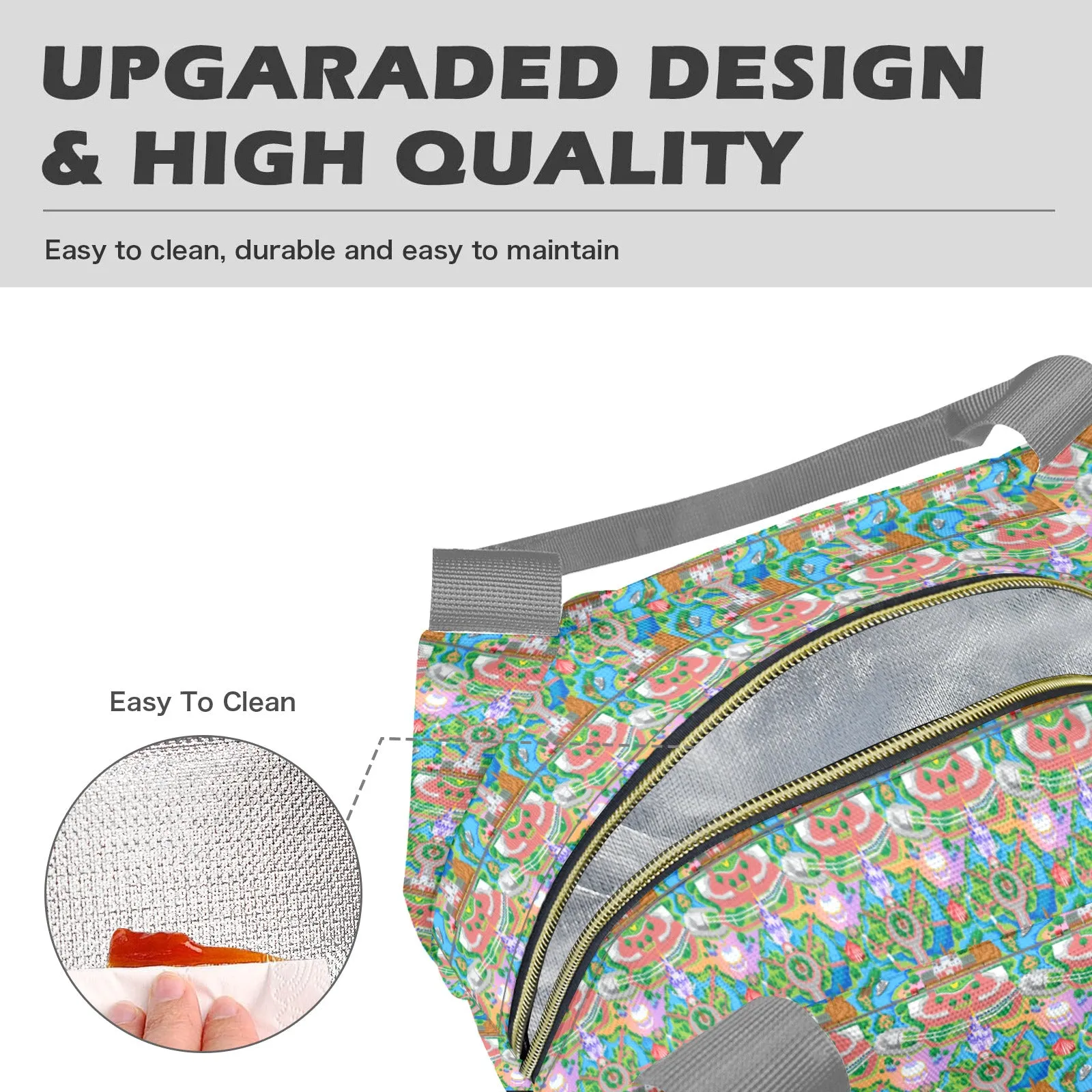 Park Map Portable Lunch Bag